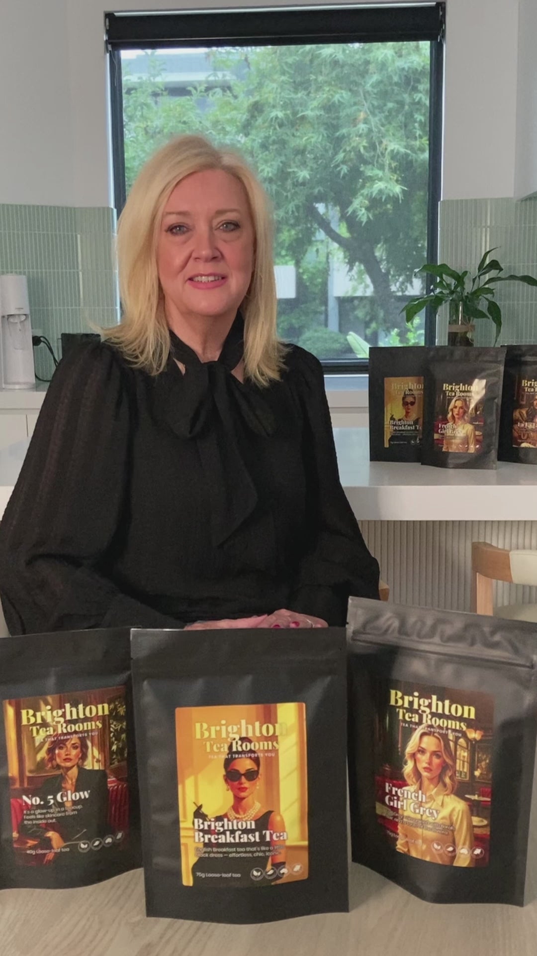 Load video: Julie is the founder of Brighton Tea Rooms